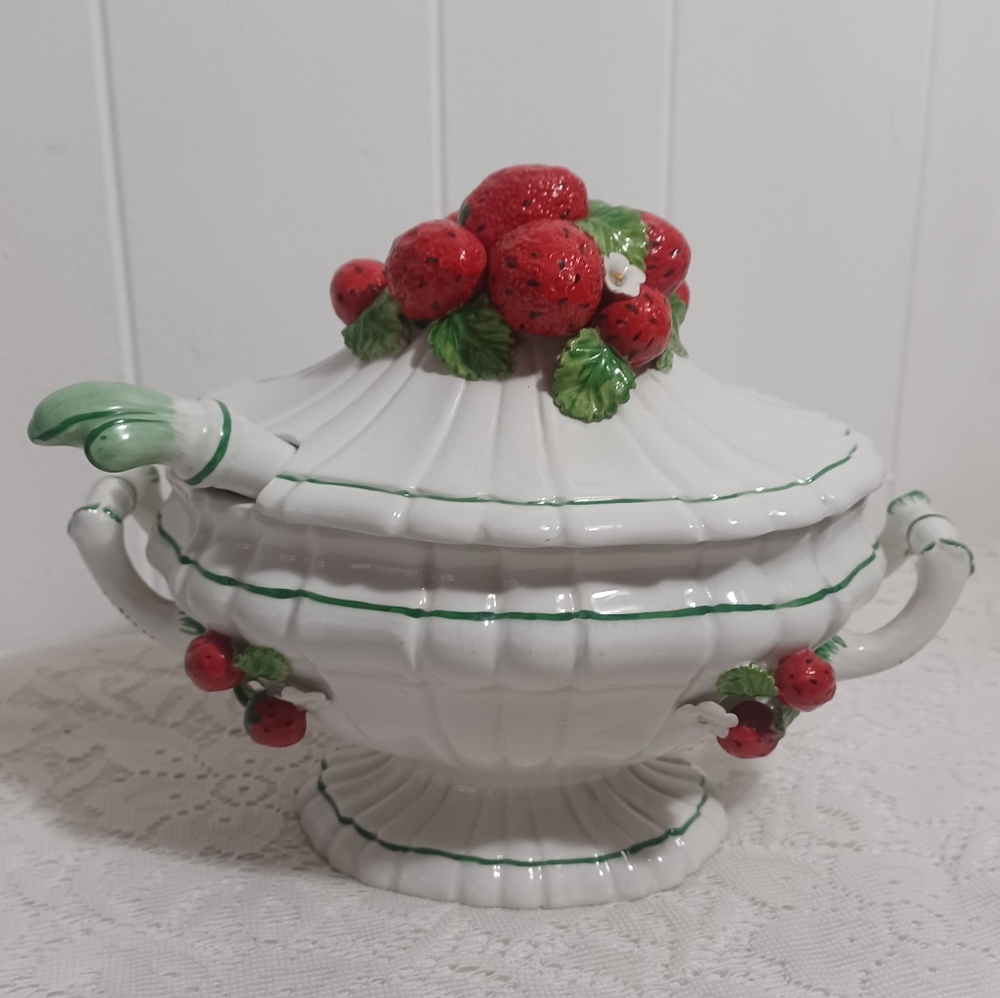 Italian Strawberry Tureen